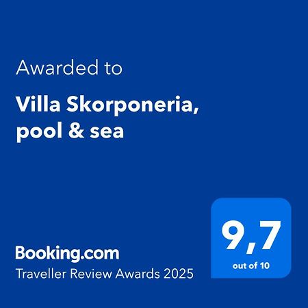 Villa Skorponeria, Pool & Sea Skroponeria Exteriér fotografie